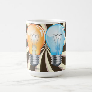 Glühlampe Kaffeetasse