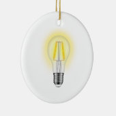 Glühlampe Keramikornament (Rechts)