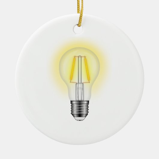 Glühlampe Keramikornament (Vorne)