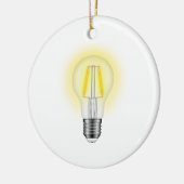 Glühlampe Keramikornament (Links)