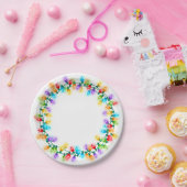 Glühlampe-Kranz Pappteller (Party)