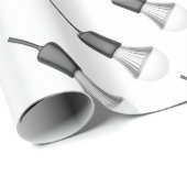 Glühlampe LED Geschenkpapier (Rolleneckpunkt)
