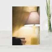 Glühlampe mit alten Büchern Impressionismus Karte (Vorderseite)