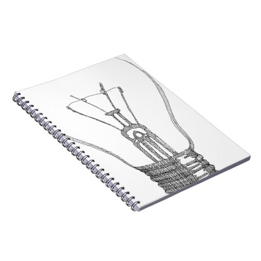 Glühlampe-Reihe Notizblock (Rechte Seite)