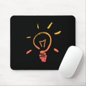 Glühlampe Retrolampe intelligenter Elektriker Mousepad (Mit Mouse)
