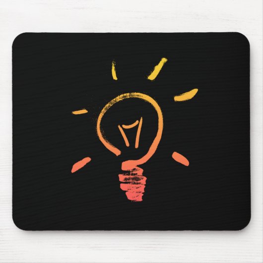 Glühlampe Retrolampe intelligenter Elektriker Mousepad (Vorne)