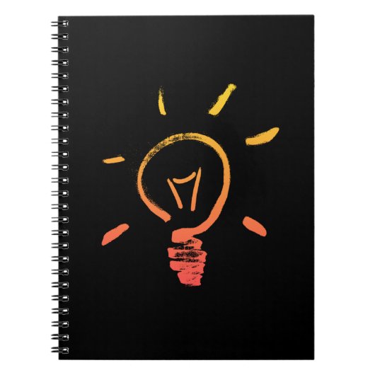 Glühlampe Retrolampe intelligenter Elektriker Notizblock (Vorderseite)