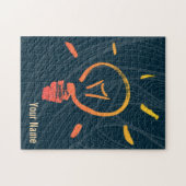 Glühlampe Retrolampe intelligenter Elektriker Puzzle (Horizontal)