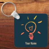 Glühlampe Retrolampe intelligenter Elektriker Schlüsselanhänger (Vorderseite)