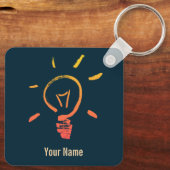 Glühlampe Retrolampe intelligenter Elektriker Schlüsselanhänger (Rückseite)