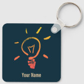 Glühlampe Retrolampe intelligenter Elektriker Schlüsselanhänger (Rückseite)