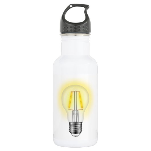 Glühlampe Trinkflasche (Vorderseite)