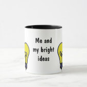 Glühlampen-Ideen-Entwurf Tasse (Zentrum)