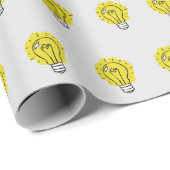 Glühlampen-Ideen-Muster-Packpapier Geschenkpapier (Rolleneckpunkt)