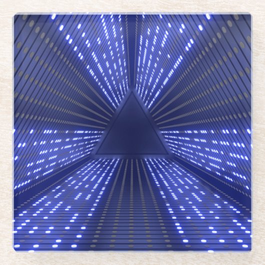 Glühlicht Glasuntersetzer (Vorderseite)