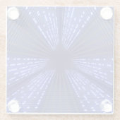 Glühlicht Glasuntersetzer (Rückseite)