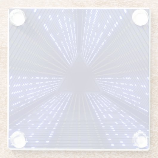 Glühlicht Glasuntersetzer (Rückseite)