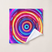 GlühLicht Vortex Badhandtuch Set (Waschlappen)