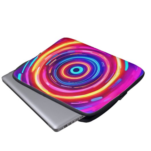 GlühLicht Vortex Laptopschutzhülle (Vorne Knopf)