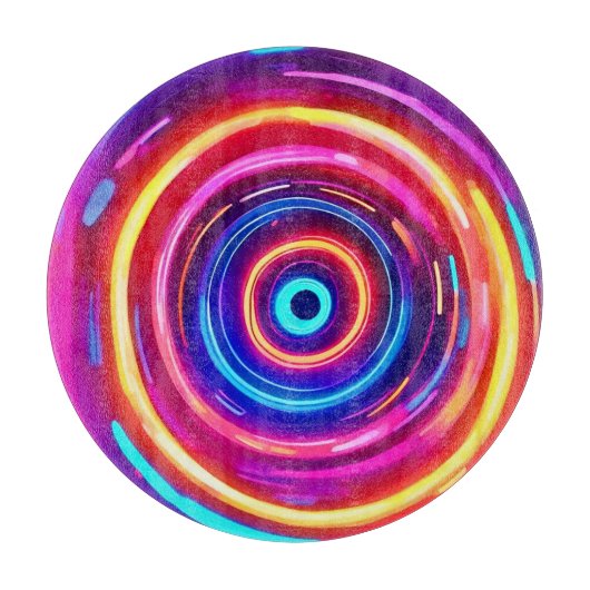 GlühLicht Vortex Schneidebrett (Vorderseite)