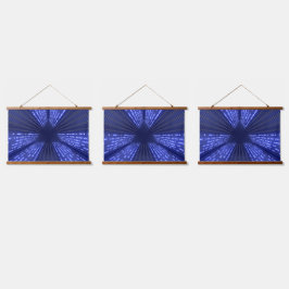 Glühlicht Wandteppich Mit Holzrahmen