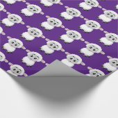 Glühpapier, Schafe Lila Geschenkpapier (Ecke)
