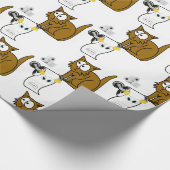 Glühpapier, Toilettenpapier Geschenkpapier (Ecke)