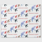 Glühpferde Geschenkpapier (Flach)