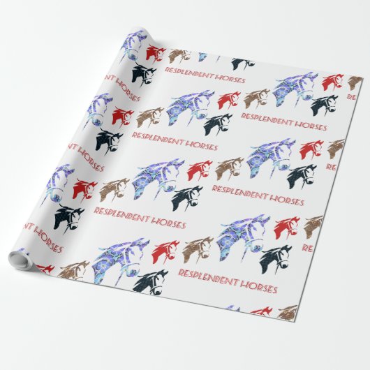 Glühpferde Geschenkpapier (Ungerollt)