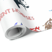 Glühpferde Geschenkpapier (Rolleneckpunkt)