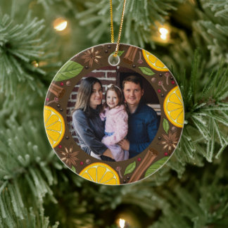 Glühwein, gewürzt keramik ornament