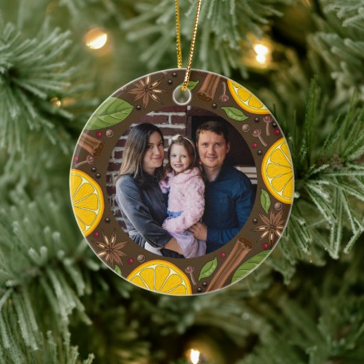 Glühwein, gewürzt keramik ornament (Baum)