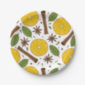 Glühwein, gewürzt pappteller (Vorderseite)