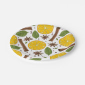 Glühwein, gewürzt pappteller (Schrägansicht)