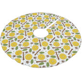 Glühwein, gewürzt polyester weihnachtsbaumdecke (Schrägansicht)