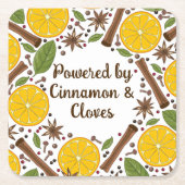 Glühwein, gewürzt rechteckiger pappuntersetzer (Vorderseite)