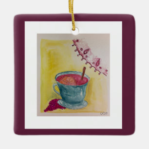 Glühwein Keramikornament