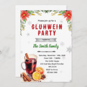 Gluhwein Party Christmas Party invitation Einladung (Vorne/Hinten)