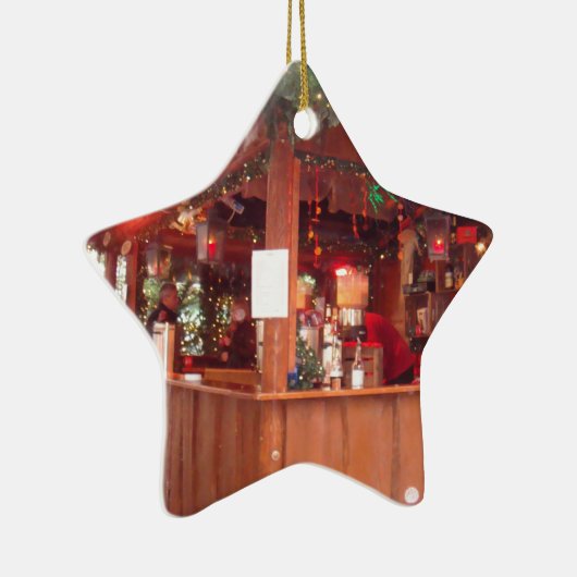 Glühwein-Stand in Hamburg Keramikornament (Rechts)