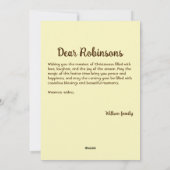 Glühwein, würzig feiertagskarte (Rückseite)