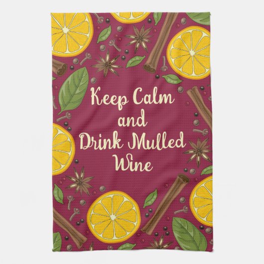 Glühwein, würzig geschirrtuch (Vertikal)