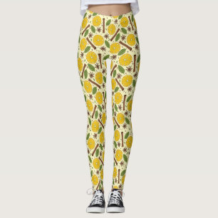Glühwein, würzig, leicht gelb leggings