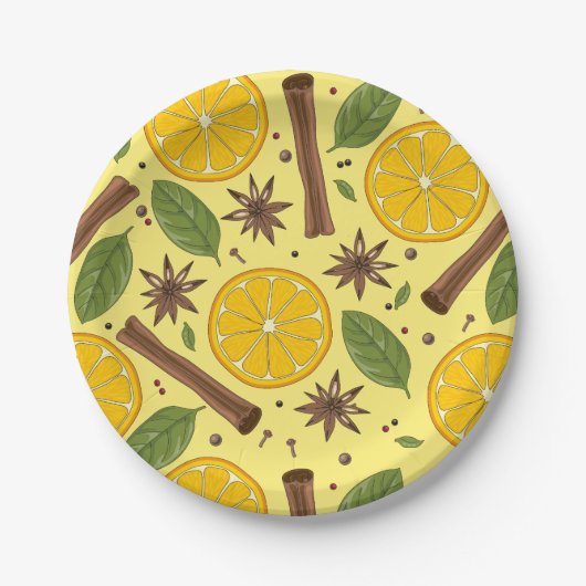 Glühwein, würzig pappteller (Vorderseite)