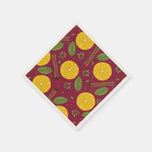 Glühwein, würzig serviette (Ecke)