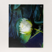 Glühweißer Lotus Puzzle (Vertikal)