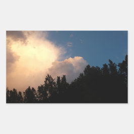 Glühwolke Rechteckiger Aufkleber