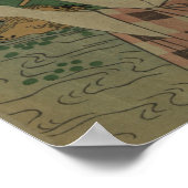 Glühwürmchen, 1793 (farbiger Holzschnitt) Poster (Ecke)