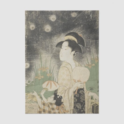 Glühwürmchen fangen von Eishosai Choki Seidenpapier (Vorderseite)
