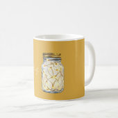 Glühwürmchen Glas Kaffeetasse (VorderseiteRechts)