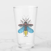 Glühwürmchen - Glas Tasse (Vorderseite)